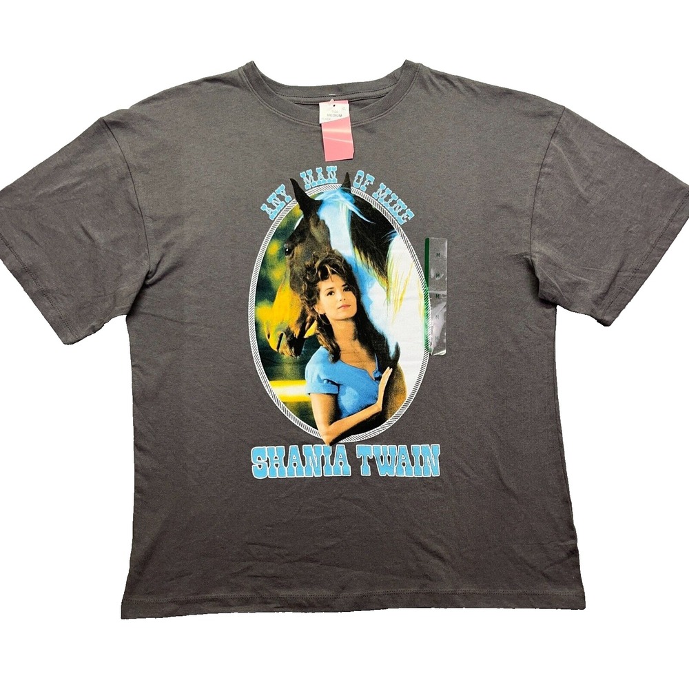 WOMENS‎ SHANIA TWAIN GRAPHIC TEE OFFICIALLY LICENSED COUNTRY MUSIC NWT Sz M